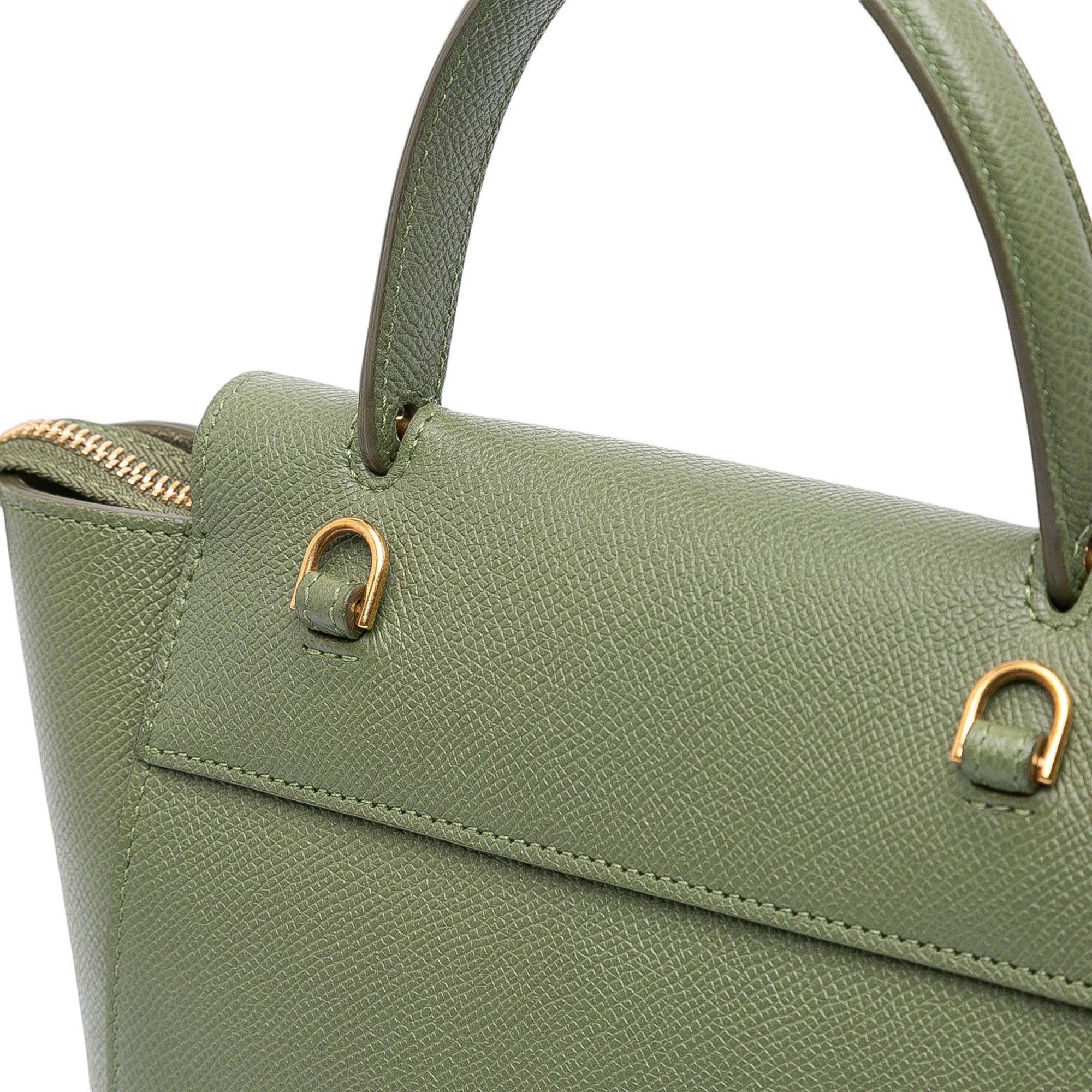 Nano Grained Calfskin Belt Bag