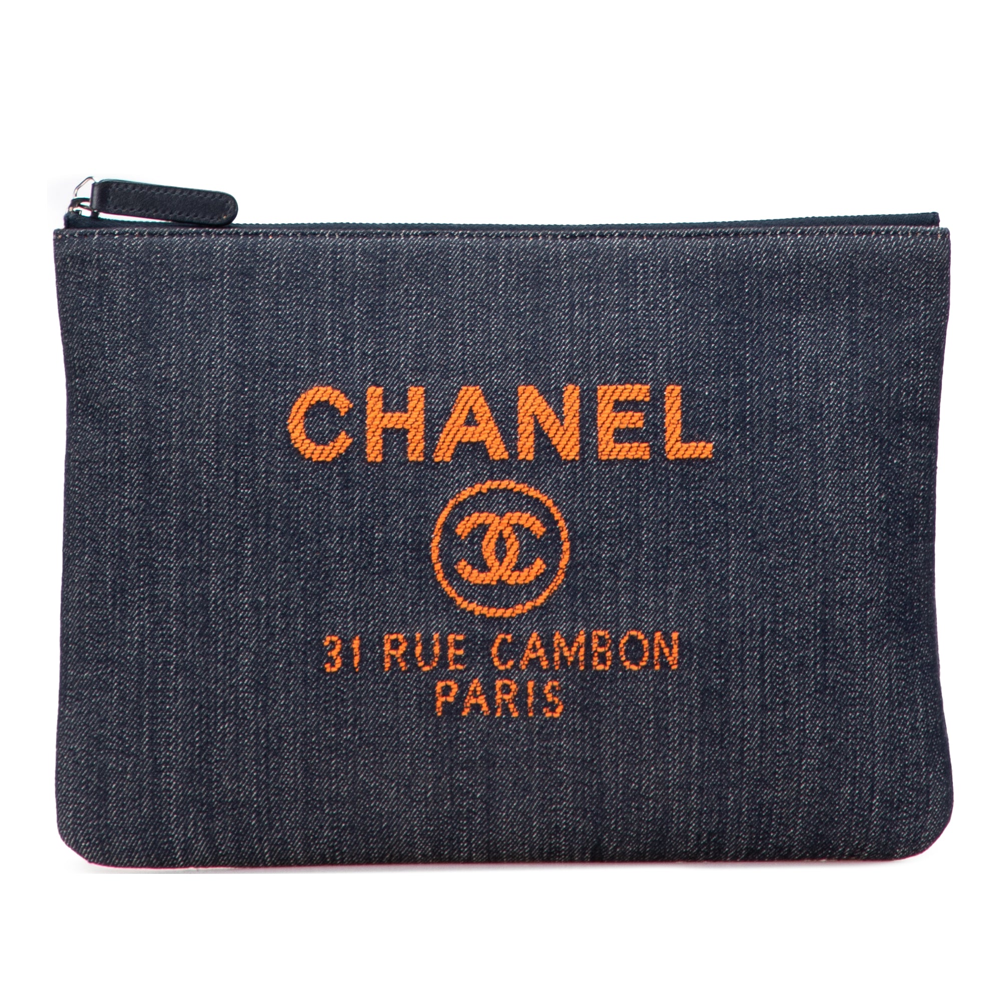 Medium Denim Deauville O Case Clutch
