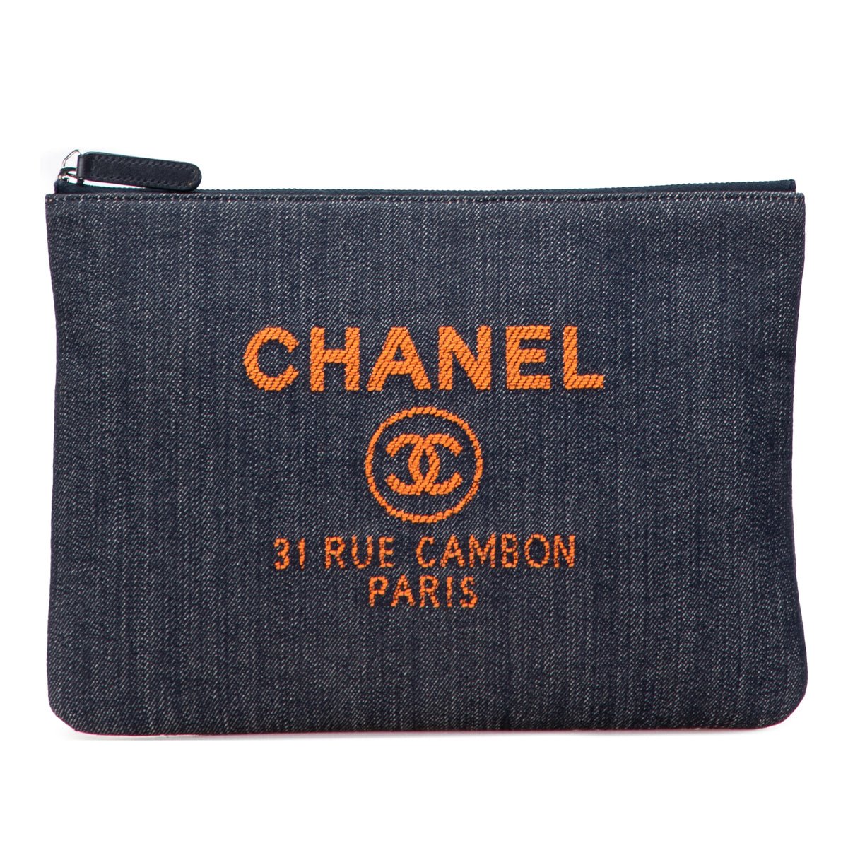 Medium Denim Deauville O Case Clutch