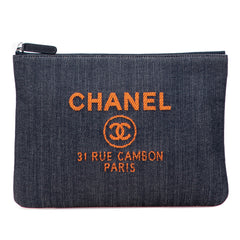 Medium Denim Deauville O Case Clutch