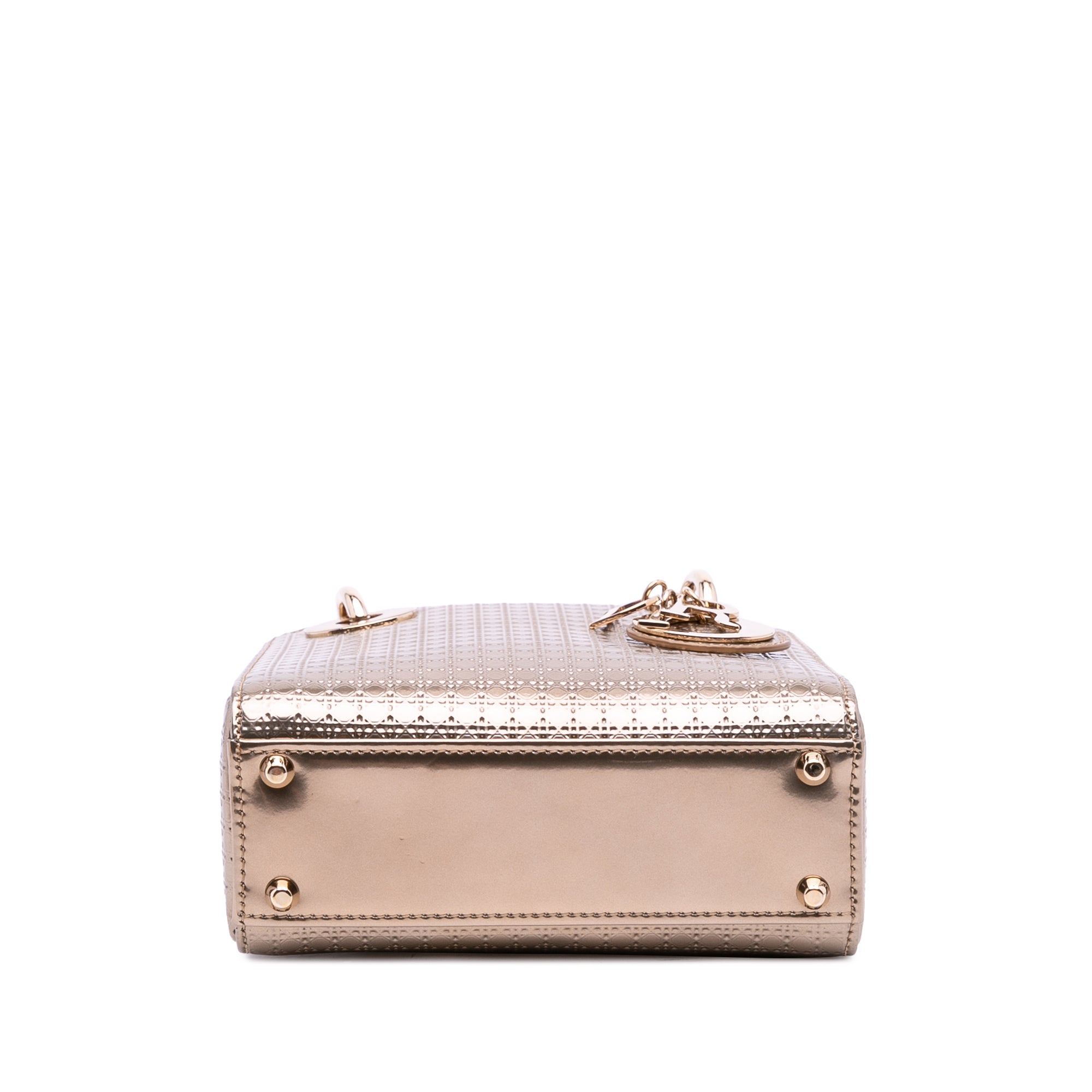 Mini Metallic Patent Microcannage Lady Dior