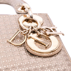Mini Metallic Patent Microcannage Lady Dior