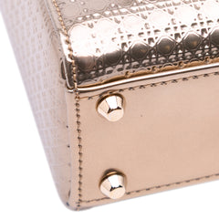 Mini Metallic Patent Microcannage Lady Dior