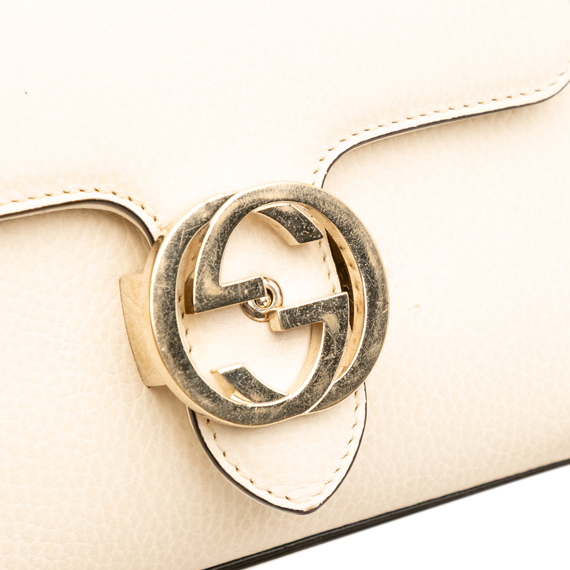 Small Dollar Calfskin Interlocking G Crossbody