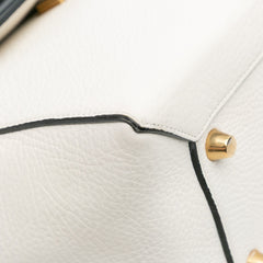 Mini Bicolor Leather Belt Satchel