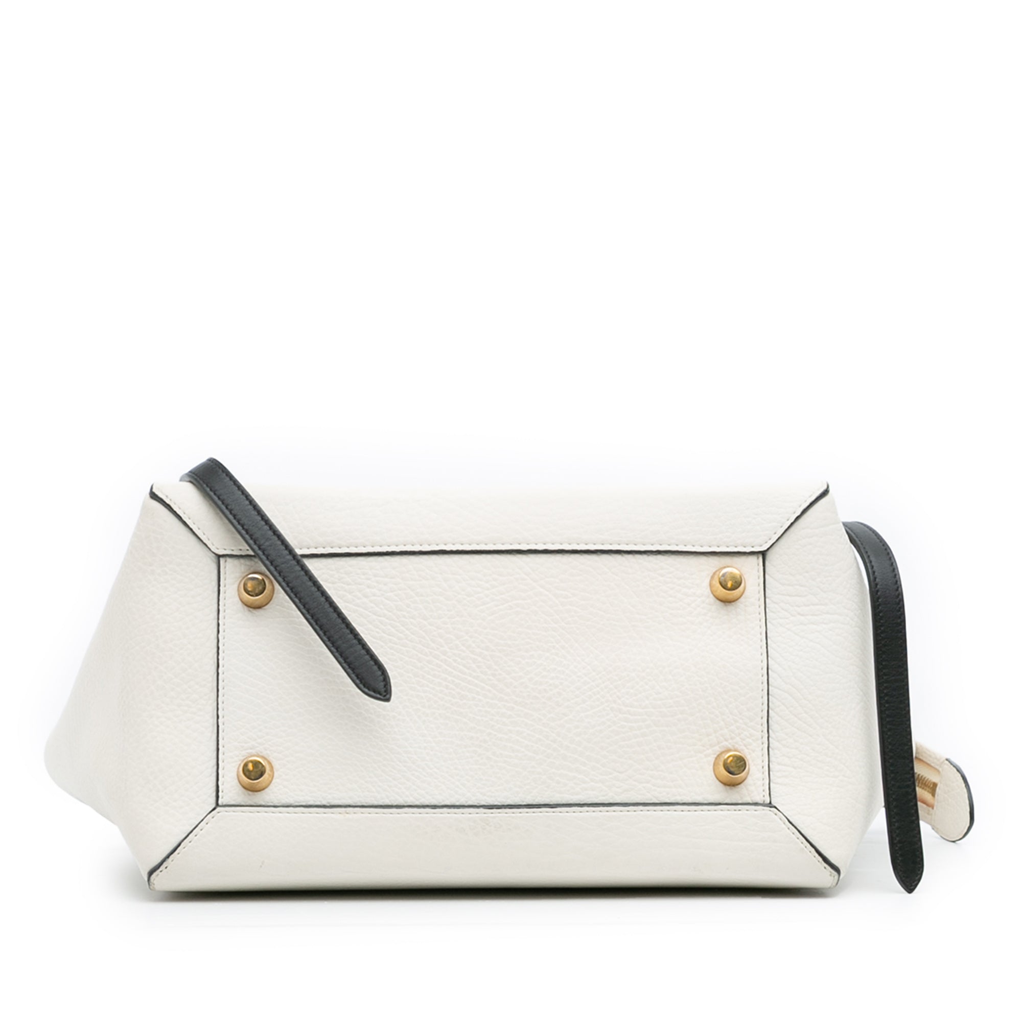 Mini Bicolor Leather Belt Satchel