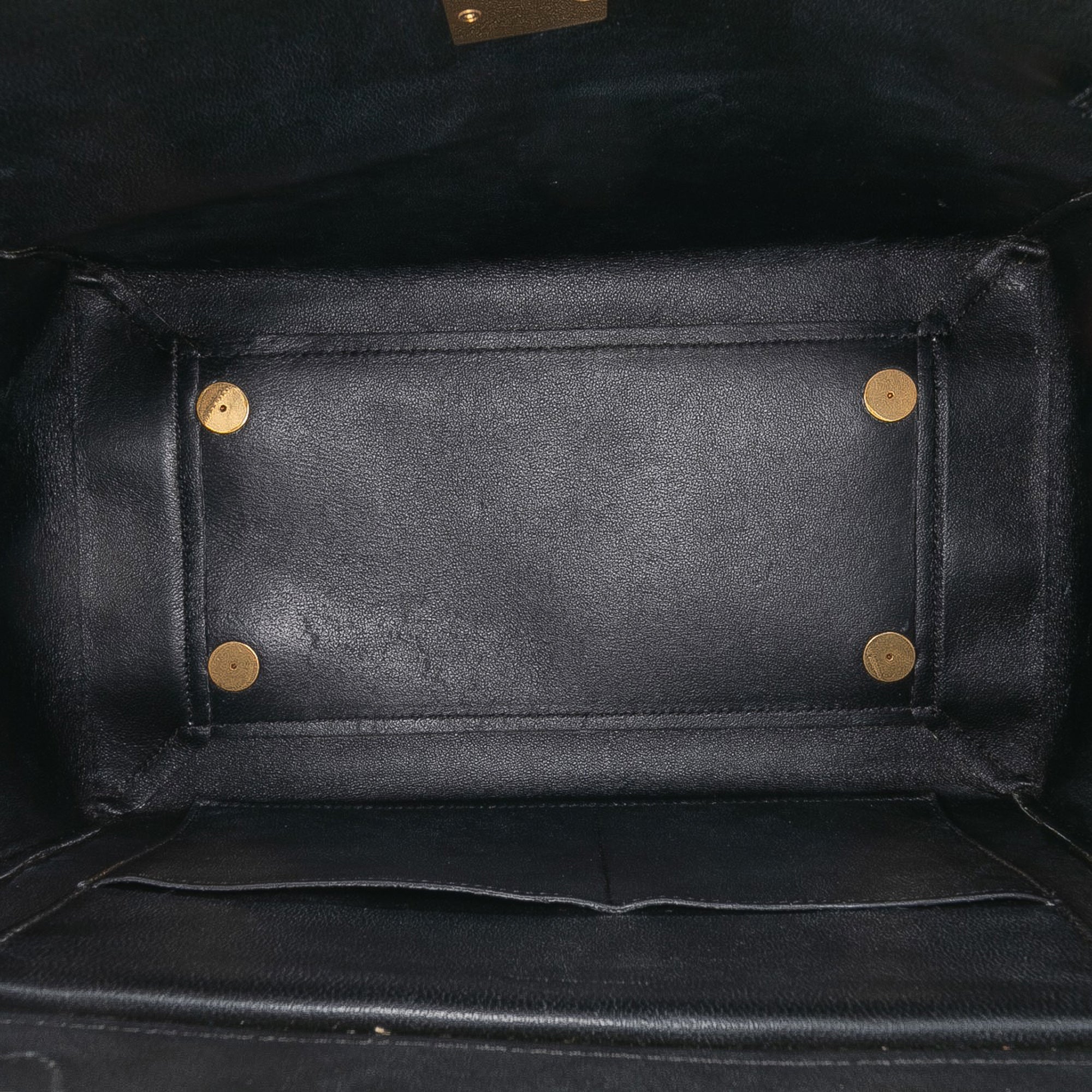 Mini Bicolor Leather Belt Satchel