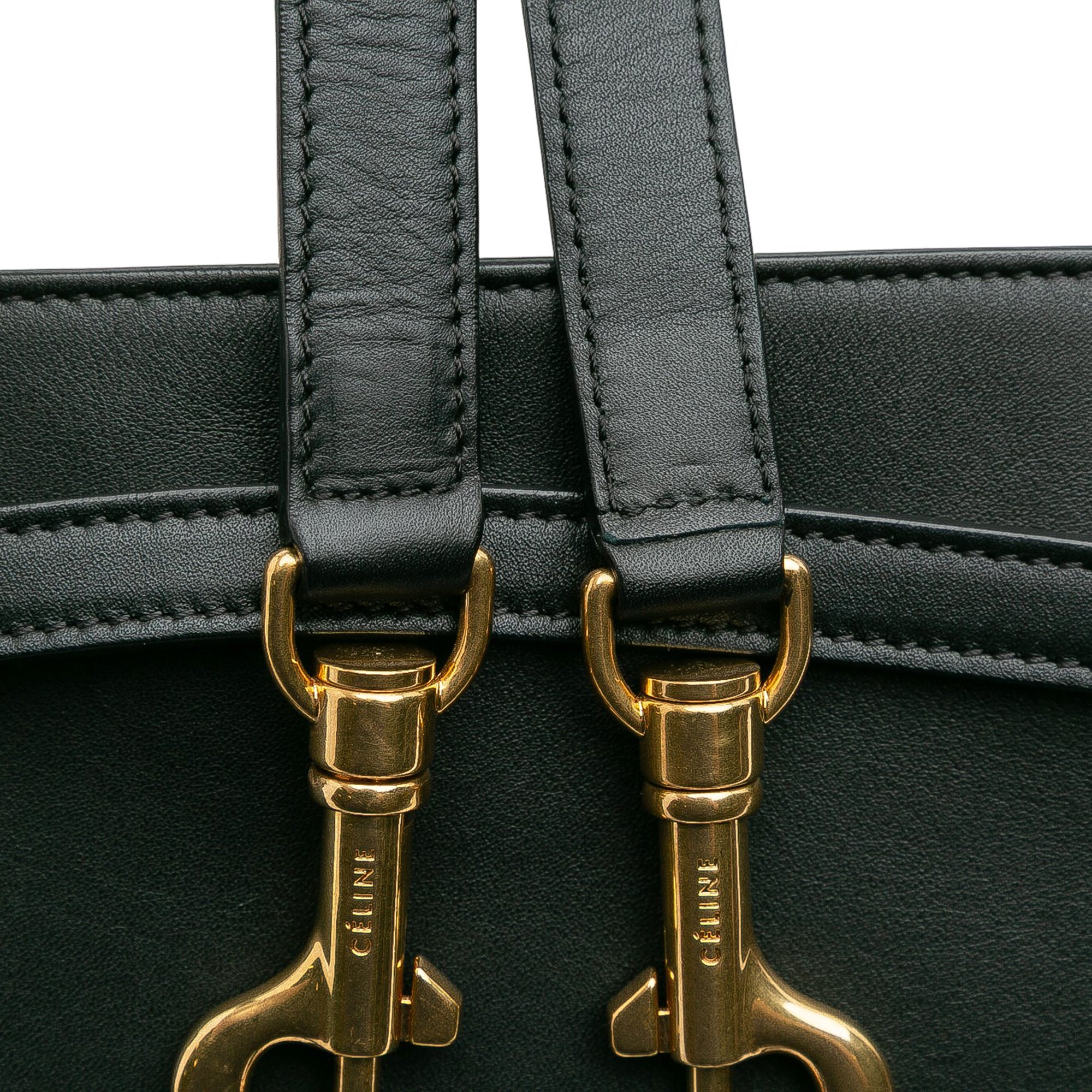 Mini Bicolor Leather Belt Satchel