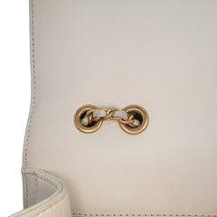 Medium Quilted Calfskin Octagon CC Clasp Flap
