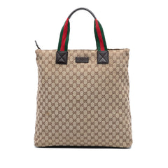 GG Canvas Web Tote