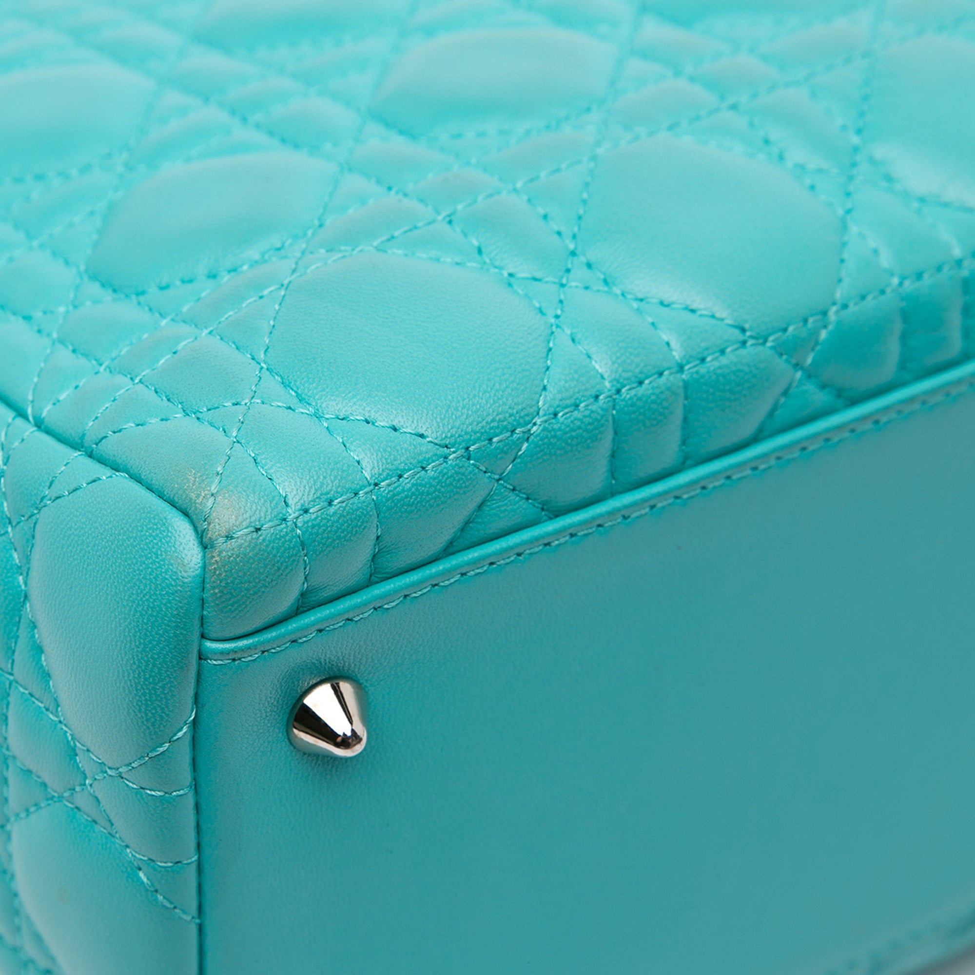 Medium Lambskin Cannage Lady Dior