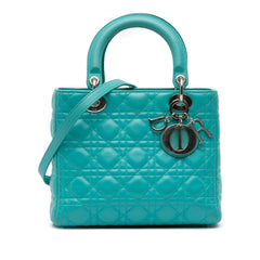 Medium Lambskin Cannage Lady Dior