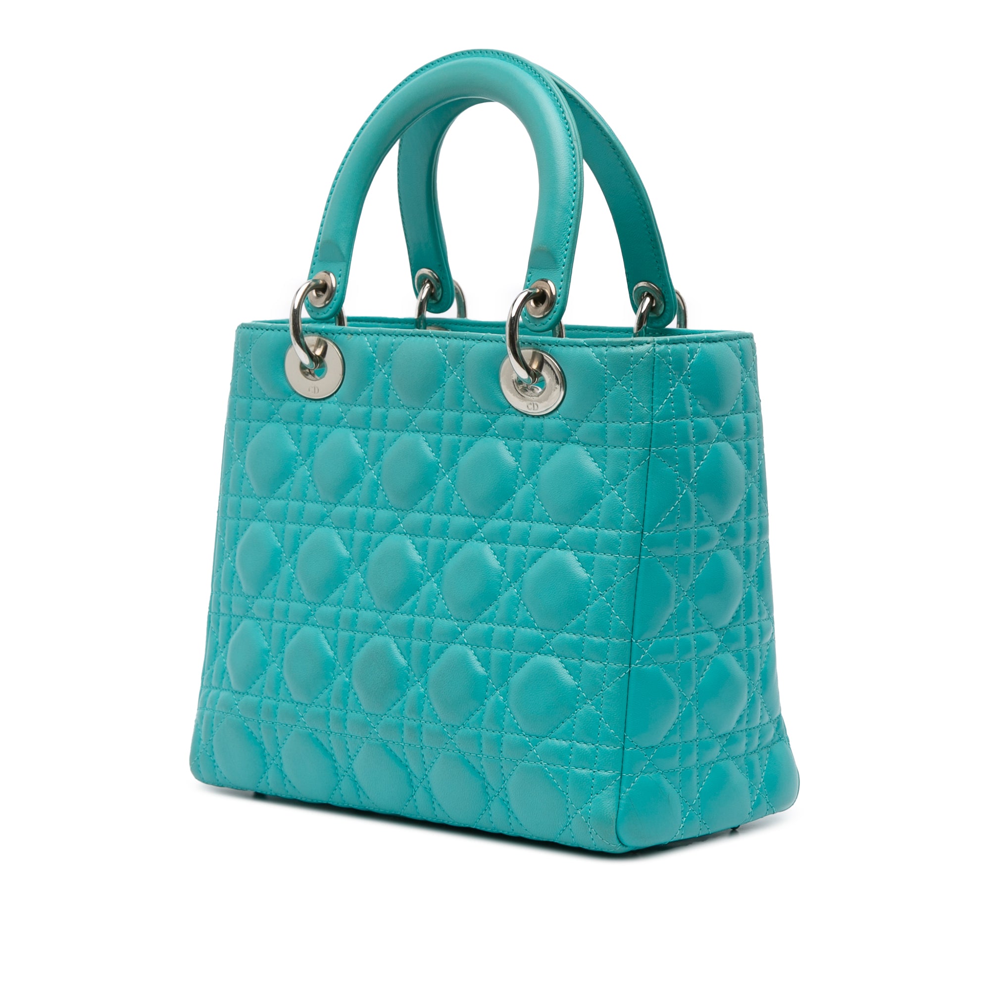 Medium Lambskin Cannage Lady Dior