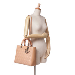 Large Patent Cannage Lady Dior