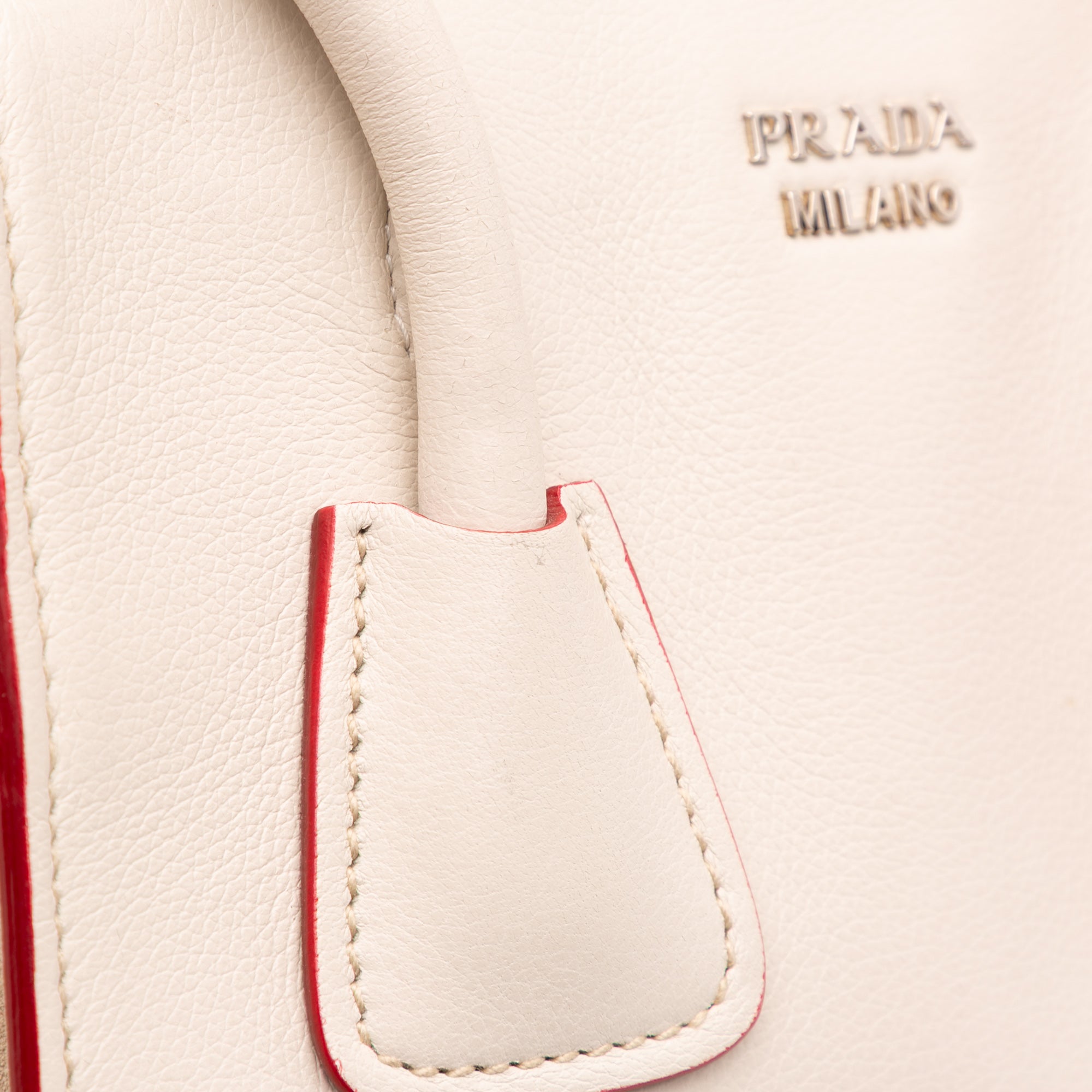 Mini Scamosciato Trimmed Glace Calf Twin Pocket Satchel