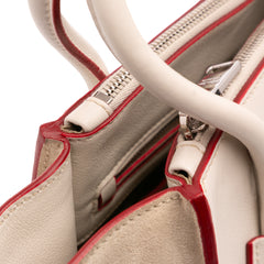 Mini Scamosciato Trimmed Glace Calf Twin Pocket Satchel