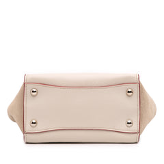 Mini Scamosciato Trimmed Glace Calf Twin Pocket Satchel