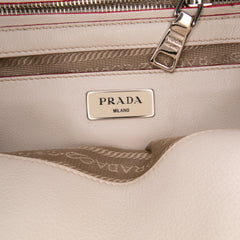 Mini Scamosciato Trimmed Glace Calf Twin Pocket Satchel