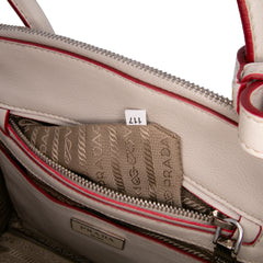 Mini Scamosciato Trimmed Glace Calf Twin Pocket Satchel