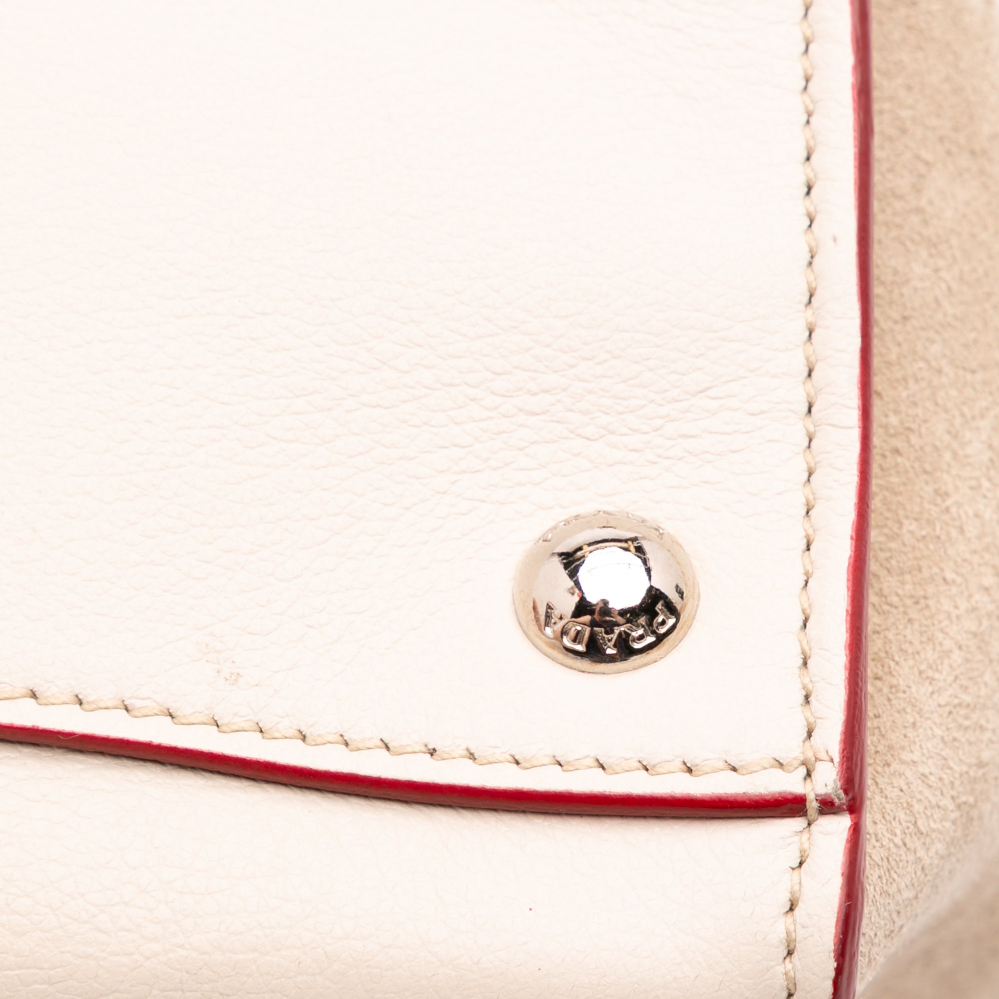 Mini Scamosciato Trimmed Glace Calf Twin Pocket Satchel