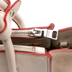 Mini Scamosciato Trimmed Glace Calf Twin Pocket Satchel