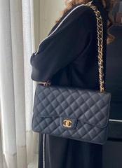 Chanel Caviar Jumbo Classic Flap Bag
