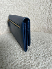 Prada Saffiano Lux Leather Flap Continental Wallet