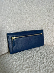 Prada Saffiano Lux Leather Flap Continental Wallet