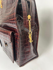 Croc Embossed Tote
