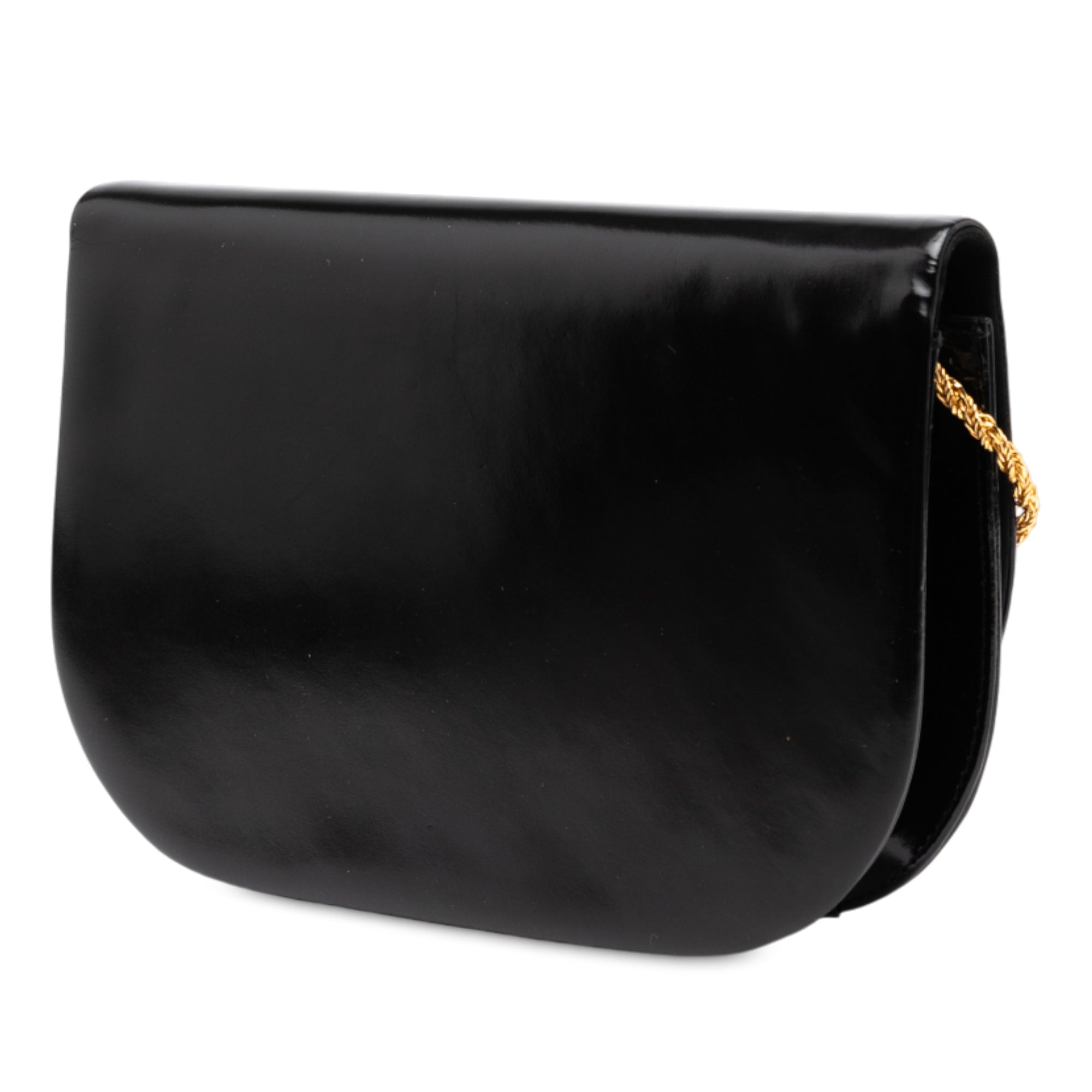 Shiny Calfskin Bow Shoulder Bag