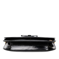 Shiny Calfskin Bow Shoulder Bag