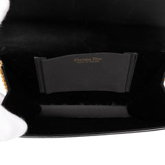 Shiny Calfskin Bow Shoulder Bag