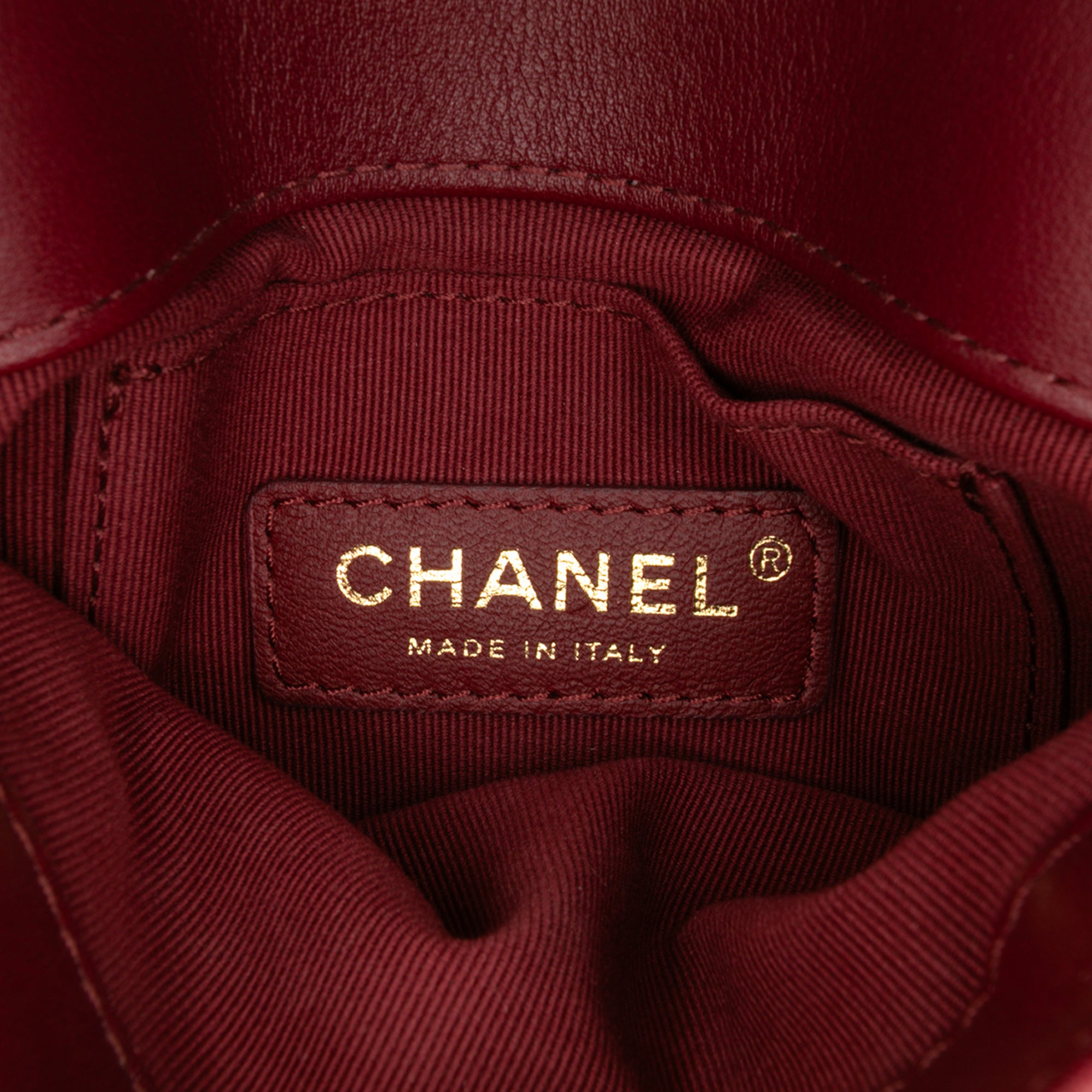 Quilted Calfskin Pearl Jewel Chain Flap