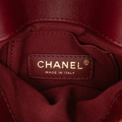 Quilted Calfskin Pearl Jewel Chain Flap