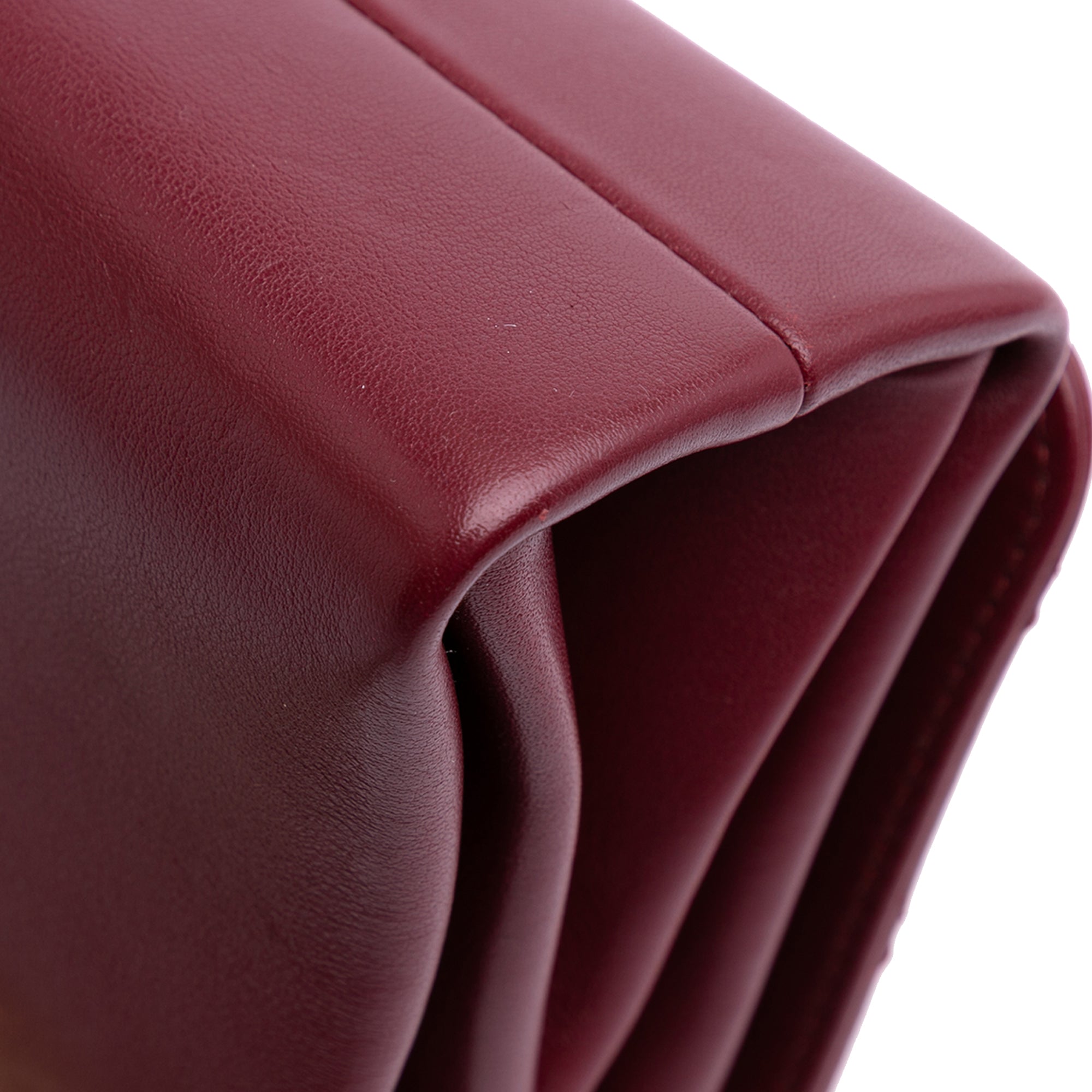 Quilted Calfskin Pearl Jewel Chain Flap