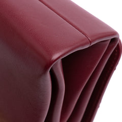 Quilted Calfskin Pearl Jewel Chain Flap
