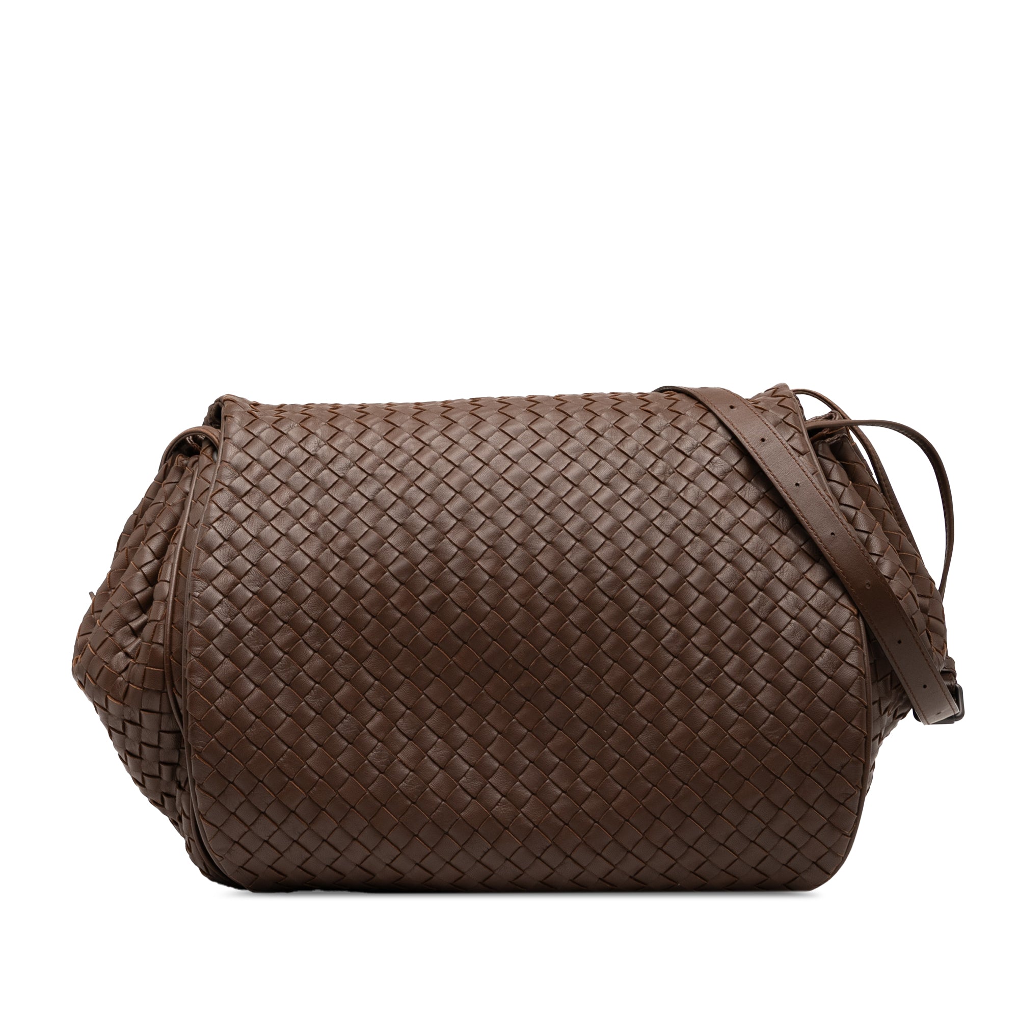 Nappa Intrecciato Flap Crossbody