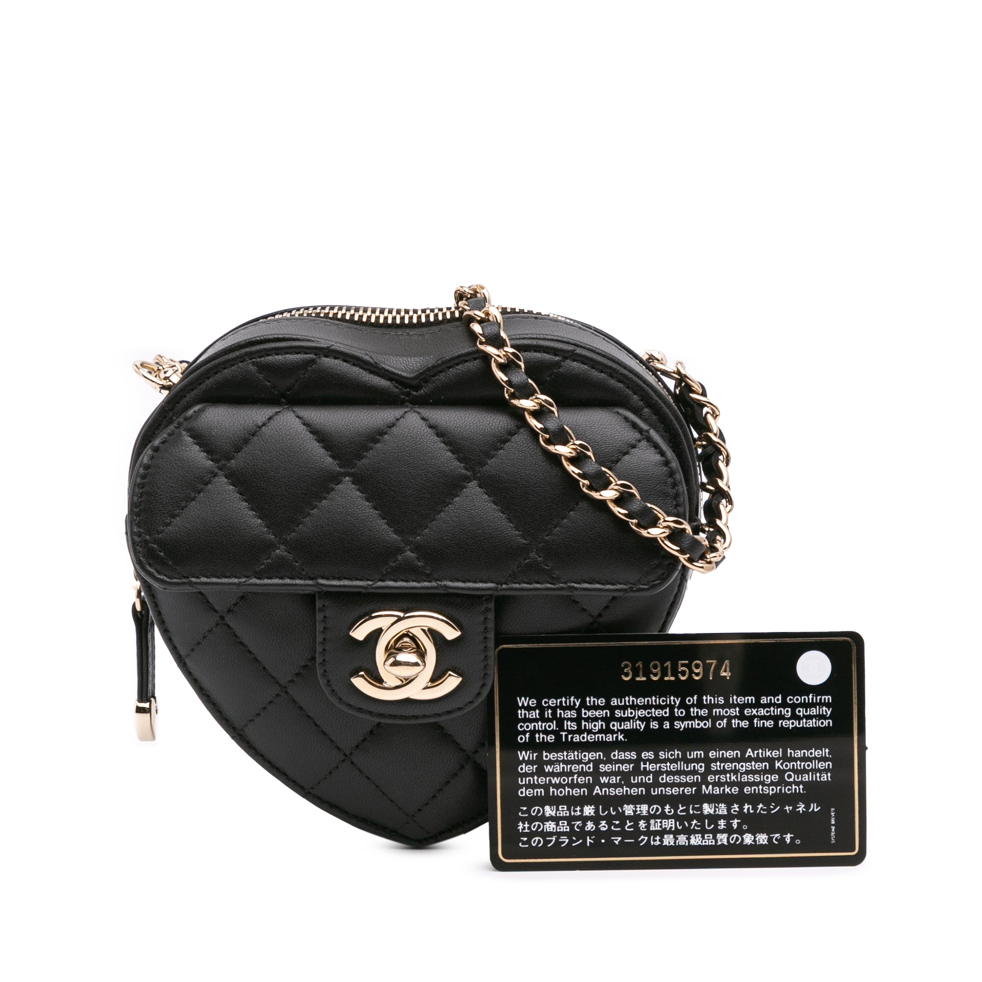 Mini Lambskin CC in Love Heart Crossbody