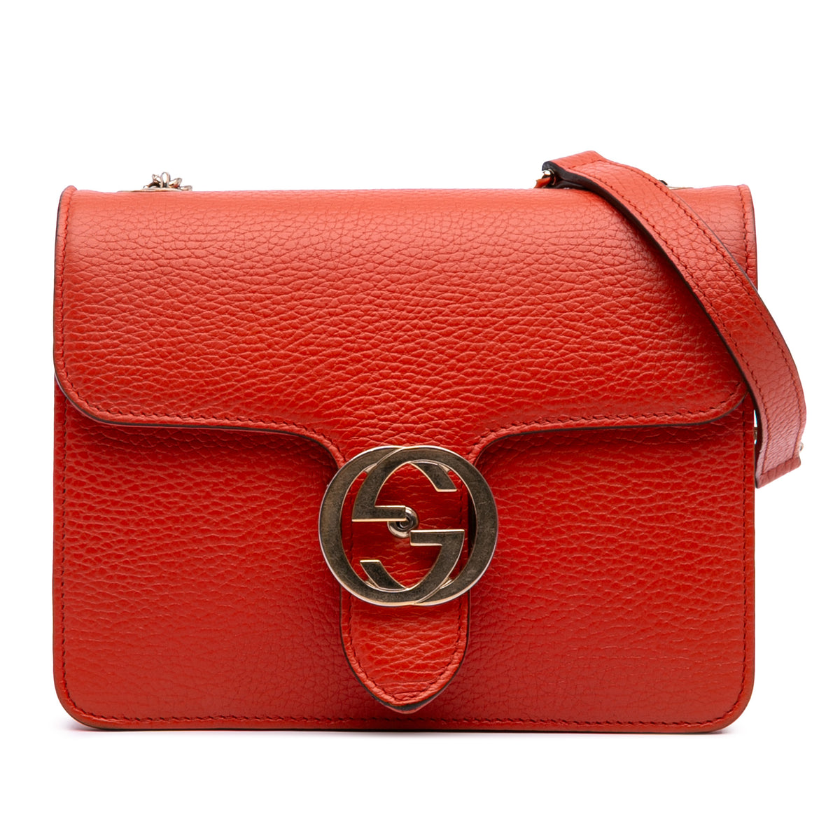 Small Dollar Calfskin Interlocking G Crossbody