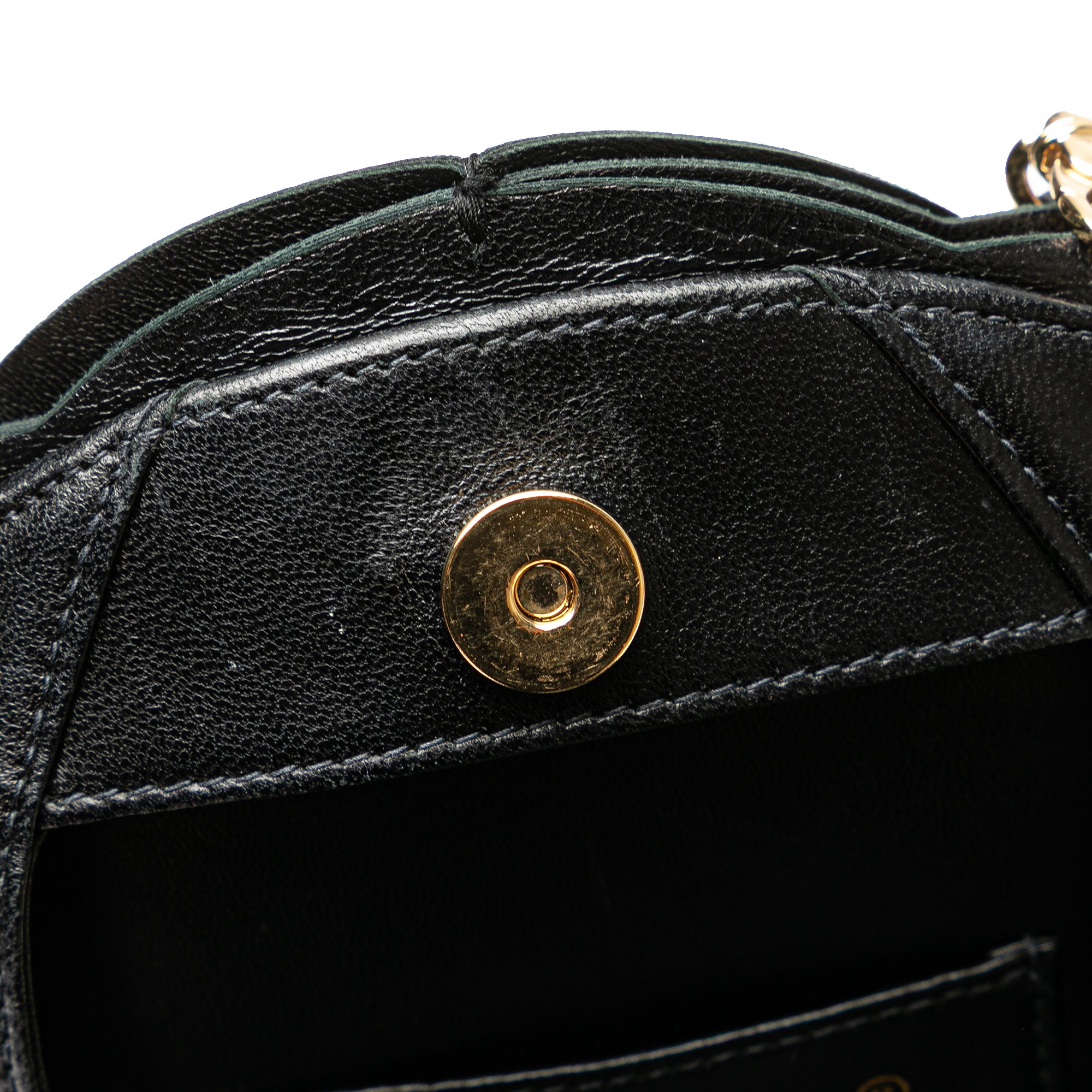 Lambskin and Satin Camellia Flower Evening Bag
