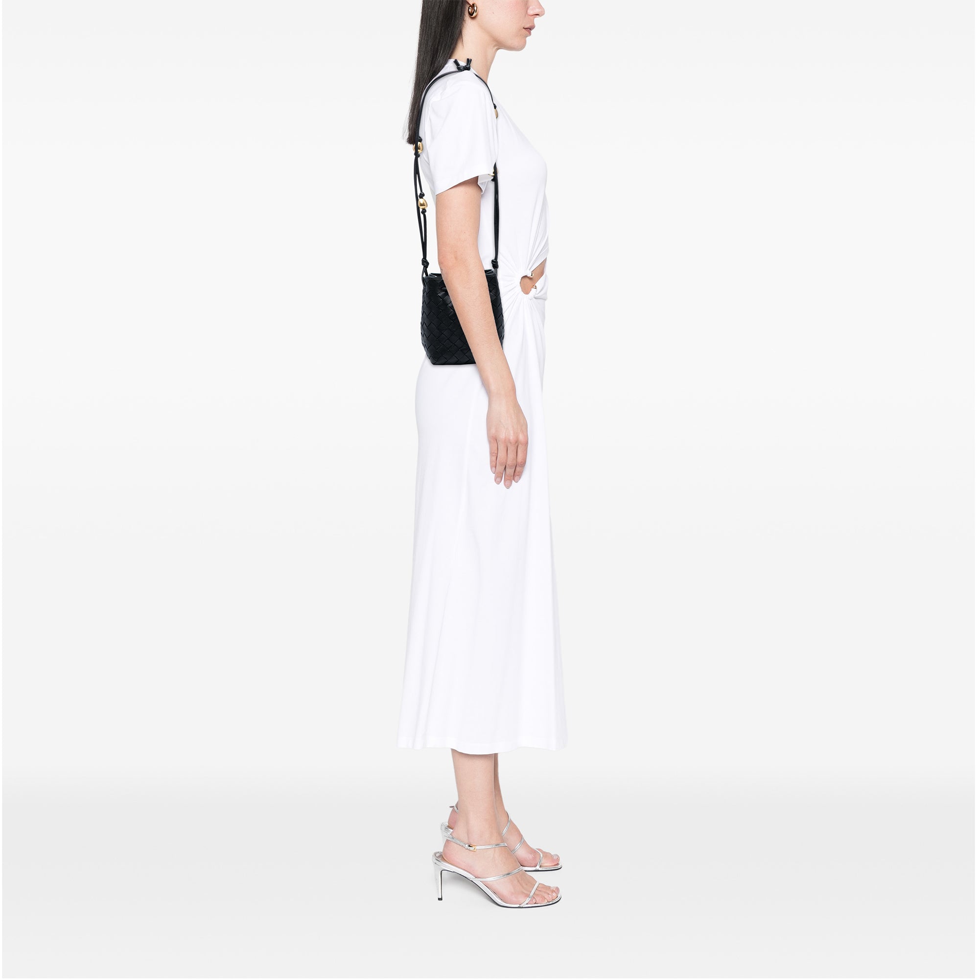 Small Nappa Intrecciato Bucket Bag