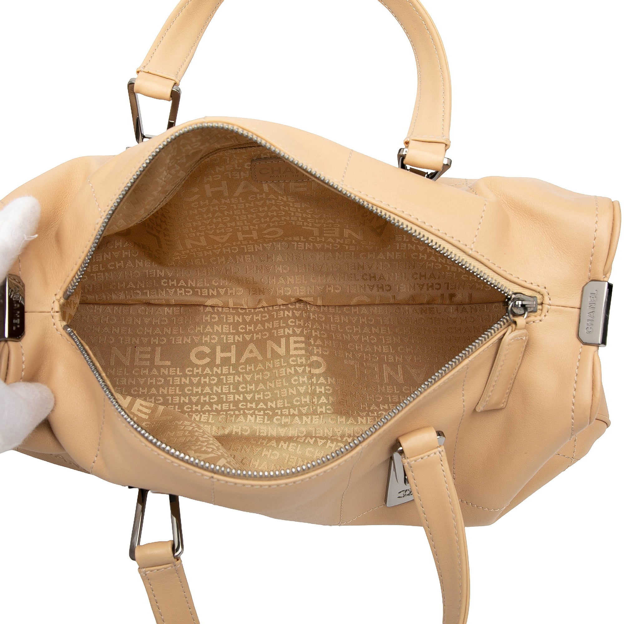 CC Square Quilted Lambskin Handbag