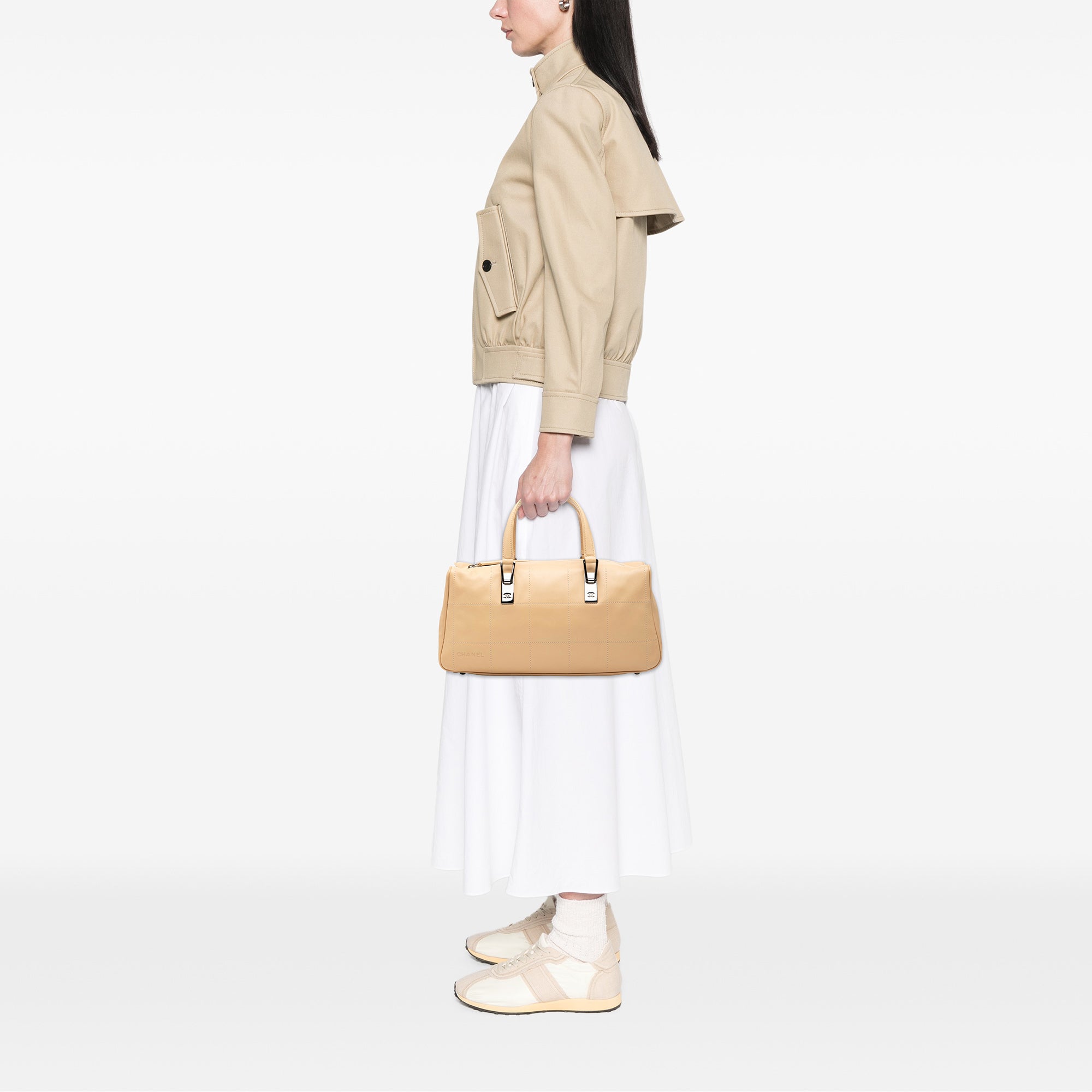 CC Square Quilted Lambskin Handbag