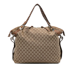 Large GG Canvas Bamboo Bar Tote