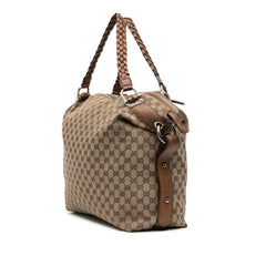 Large GG Canvas Bamboo Bar Tote