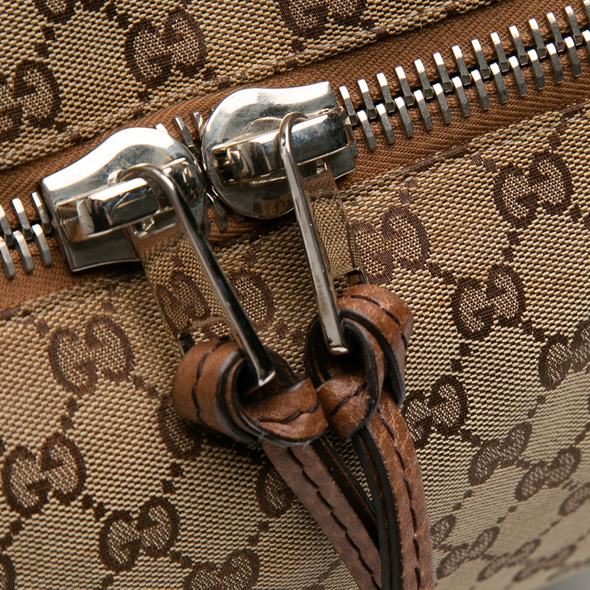 Large GG Canvas Bamboo Bar Tote