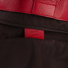 Leather Bamboo Tassel Tote