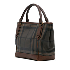 Smoked Check Coated Canvas Handbag