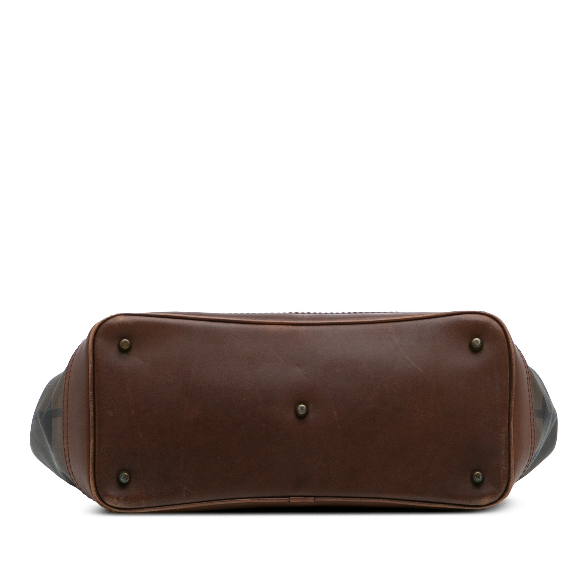 Smoked Check Coated Canvas Handbag