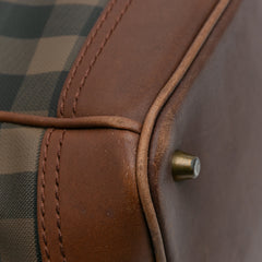Smoked Check Coated Canvas Handbag
